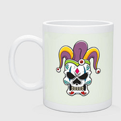 Кружка керамическая Skull Joker, цвет: фосфор