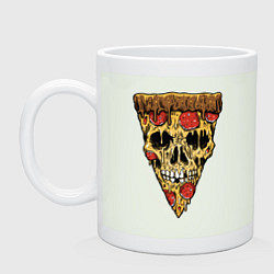Кружка керамическая Pizza - Skull, цвет: фосфор