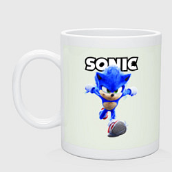 Кружка керамическая Sonic the Hedgehog 2022, цвет: фосфор