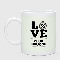 Кружка керамическая Club Brugge Love Классика, цвет: фосфор