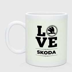 Кружка керамическая Skoda Love Classic, цвет: фосфор