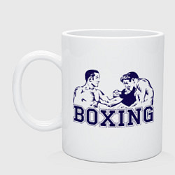 Кружка керамическая Бокс Boxing is cool, цвет: белый