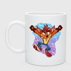 Кружка керамическая Crash Bandicoot - Its About Time, цвет: белый