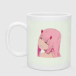 Кружка керамическая Zero Two крупный план, цвет: фосфор