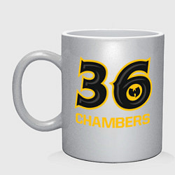 Кружка керамическая WU - 36 Chambers, цвет: серебряный