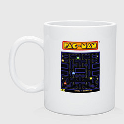 Кружка керамическая Pac-Man на ZX-Spectrum, цвет: белый