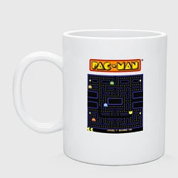 Кружка керамическая Pac-Man на ZX-Spectrum, цвет: белый