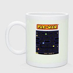 Кружка керамическая Pac-Man на ZX-Spectrum, цвет: фосфор