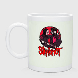 Кружка керамическая Slipknot rock, цвет: фосфор