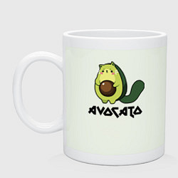Кружка керамическая Avocado - AvoCATo - Joke, цвет: фосфор