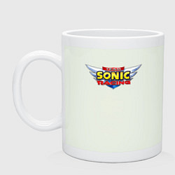 Кружка керамическая Team Sonic racing - logo, цвет: фосфор