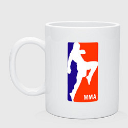 Кружка керамическая MMA - Conor, цвет: белый
