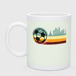 Кружка керамическая Чемпионат Мира в Катаре, цвет: фосфор