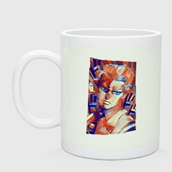 Кружка керамическая Йошикаге Кира - серийный убийца, цвет: фосфор