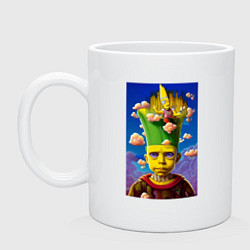 Кружка керамическая Bart Simpson - neural network - fantasy - art, цвет: белый