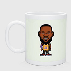 Кружка керамическая Lakers - James, цвет: фосфор