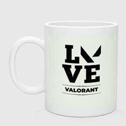 Кружка керамическая Valorant love classic, цвет: фосфор