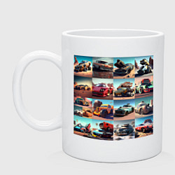 Кружка керамическая BeamNG drive, цвет: белый