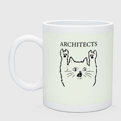 Кружка керамическая Architects - rock cat, цвет: фосфор
