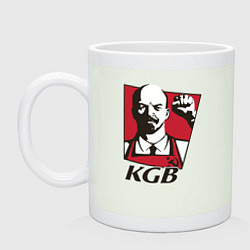 Кружка керамическая KGB Lenin, цвет: фосфор