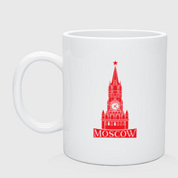 Кружка керамическая Kremlin Moscow, цвет: белый