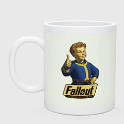 Кружка керамическая Real vault boy, цвет: фосфор