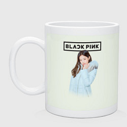 Кружка керамическая Jisoo Blackpink winter, цвет: фосфор