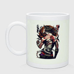 Кружка керамическая Japan demon, цвет: фосфор
