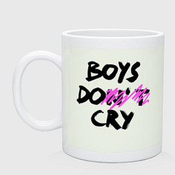 Кружка керамическая Boys dont cry, цвет: фосфор