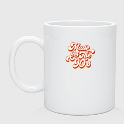Кружка керамическая Made in the 90s, цвет: белый