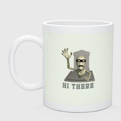 Кружка керамическая Привет с того света, цвет: фосфор