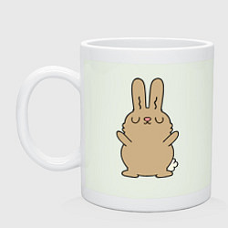 Кружка керамическая Relax bunny, цвет: фосфор