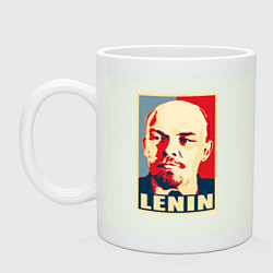 Кружка керамическая Владимир Ильич Ленин, цвет: фосфор