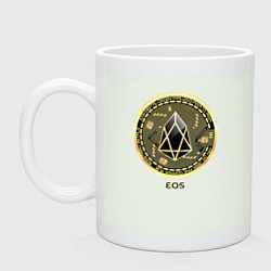 Кружка керамическая EOS крипто символ, цвет: фосфор