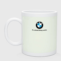 Кружка керамическая BMW the unlimited driving machine, цвет: фосфор