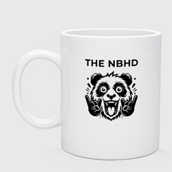 Кружка керамическая The Neighbourhood - rock panda, цвет: белый