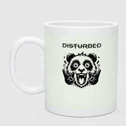 Кружка керамическая Disturbed - rock panda, цвет: фосфор