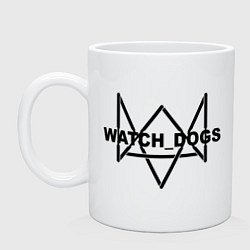 Кружка керамическая WatchDogs, цвет: белый