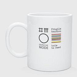 Кружка керамическая Depeche Mode - Hole To Feed cover, цвет: белый