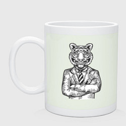 Кружка керамическая Tiger boss, цвет: фосфор