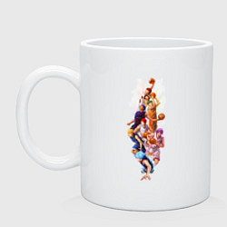 Кружка керамическая Баскетбол Куроко Тайга Кагами, цвет: белый