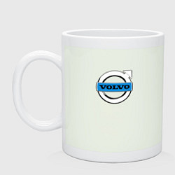 Кружка керамическая Volvo logo, цвет: фосфор