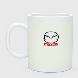 Кружка керамическая Mazda logo, цвет: фосфор