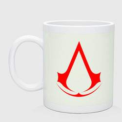 Кружка керамическая Red logo of assassins, цвет: фосфор