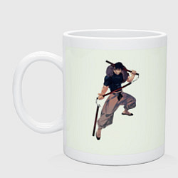 Кружка керамическая Магическая битва Тодзи Фусигуро, цвет: фосфор