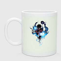 Кружка керамическая Моя геройская академия Даби Альянс злодеев, цвет: фосфор