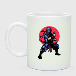 Кружка керамическая Warrior ninja, цвет: фосфор