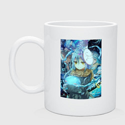 Кружка керамическая О моём перерождении в слизь Римуру Темпест коллаж, цвет: белый