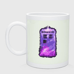 Кружка керамическая Violet tardis, цвет: фосфор