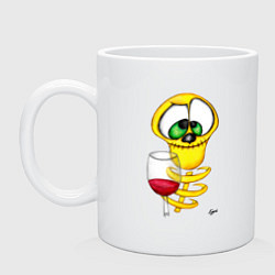 Кружка керамическая Ричард в отпуске, цвет: белый